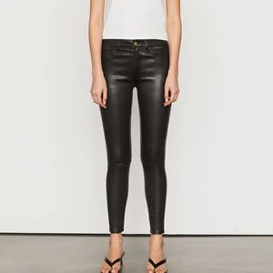 Frame Le Skinny De Jeanne Leather Pant, Black, 25